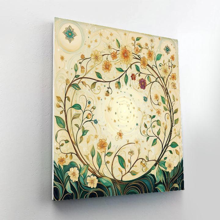 Alphonse Mucha Inspired Celestial Garden Of Seasons Paint by numbers kits