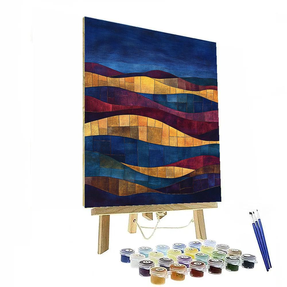 Paul Klee Inspired Chromatic Nocturne Paint by numbers kits