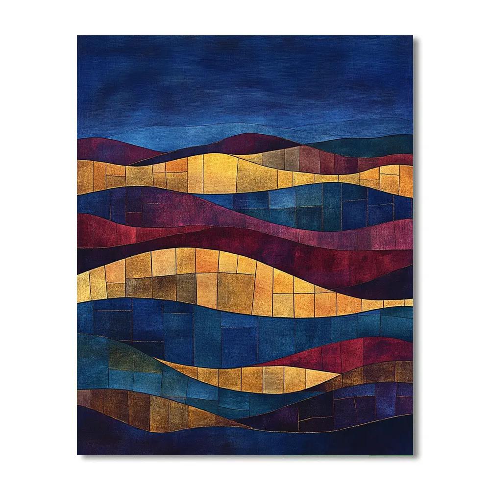 Paul Klee Inspired Chromatic Nocturne Paint by numbers kits