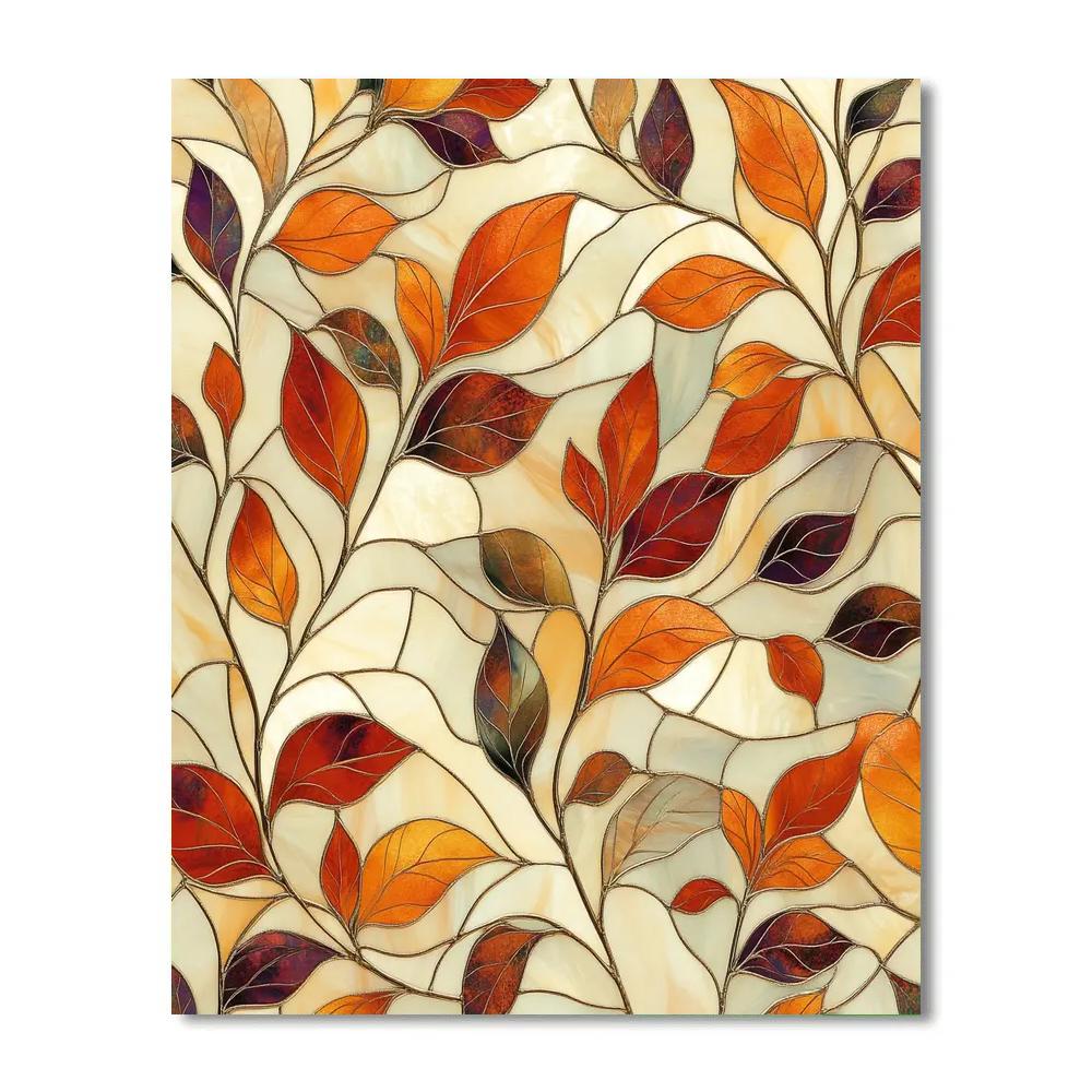 Alphonse Mucha Inspired Symphony Of Autumn Light paint by numbers