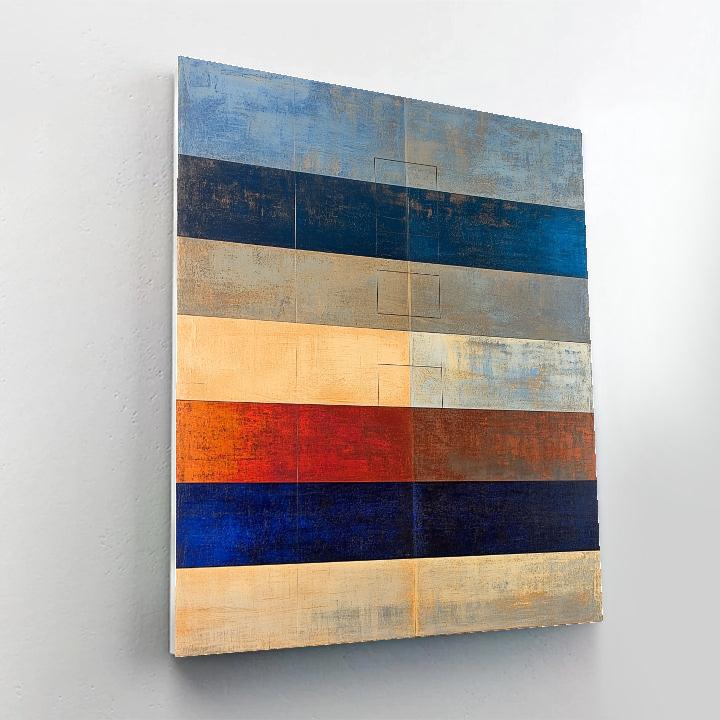 Paul Klee Inspired Resonant Color Fugue DIY paint by numbers