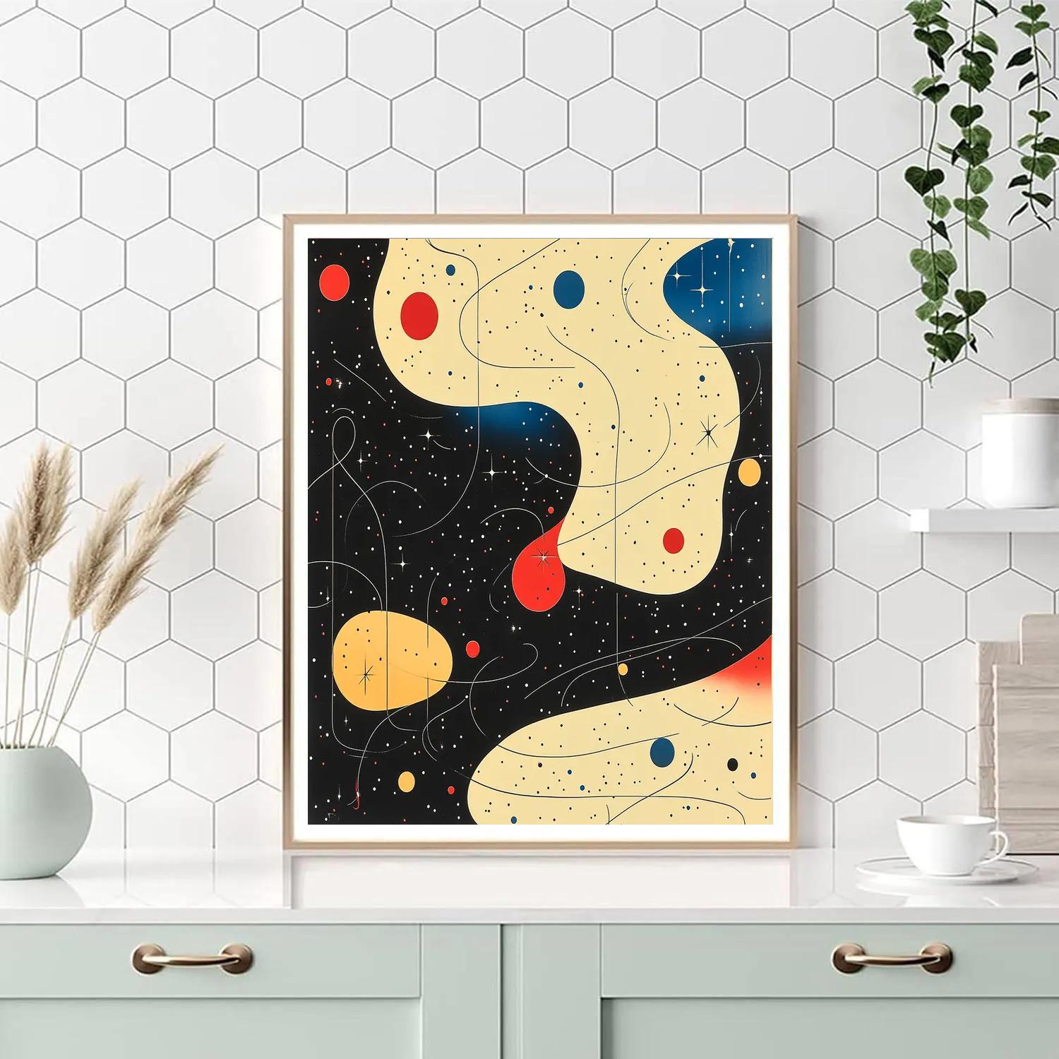 Joan Miró Inspired Celestial Color Harmony paint by numbers
