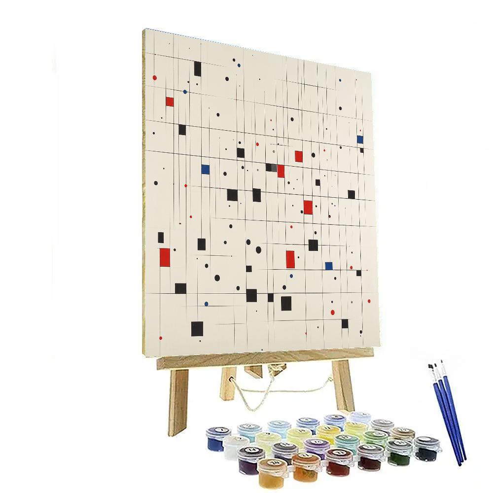 Kazimir Malevich Inspired Quantum Constellation Scheme Numbered painting kits
