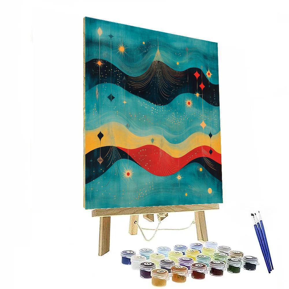 Joan Miró Inspired Ocean Of Abstract Echoes Number painting