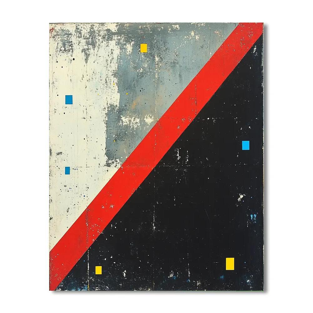 Kazimir Malevich Inspired Event Horizon Axes paint by number