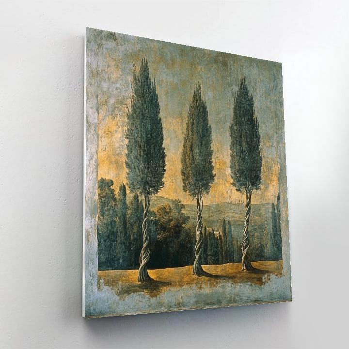 Michelangelo Inspired Nebular Cypress Grove Paint by numbers kits