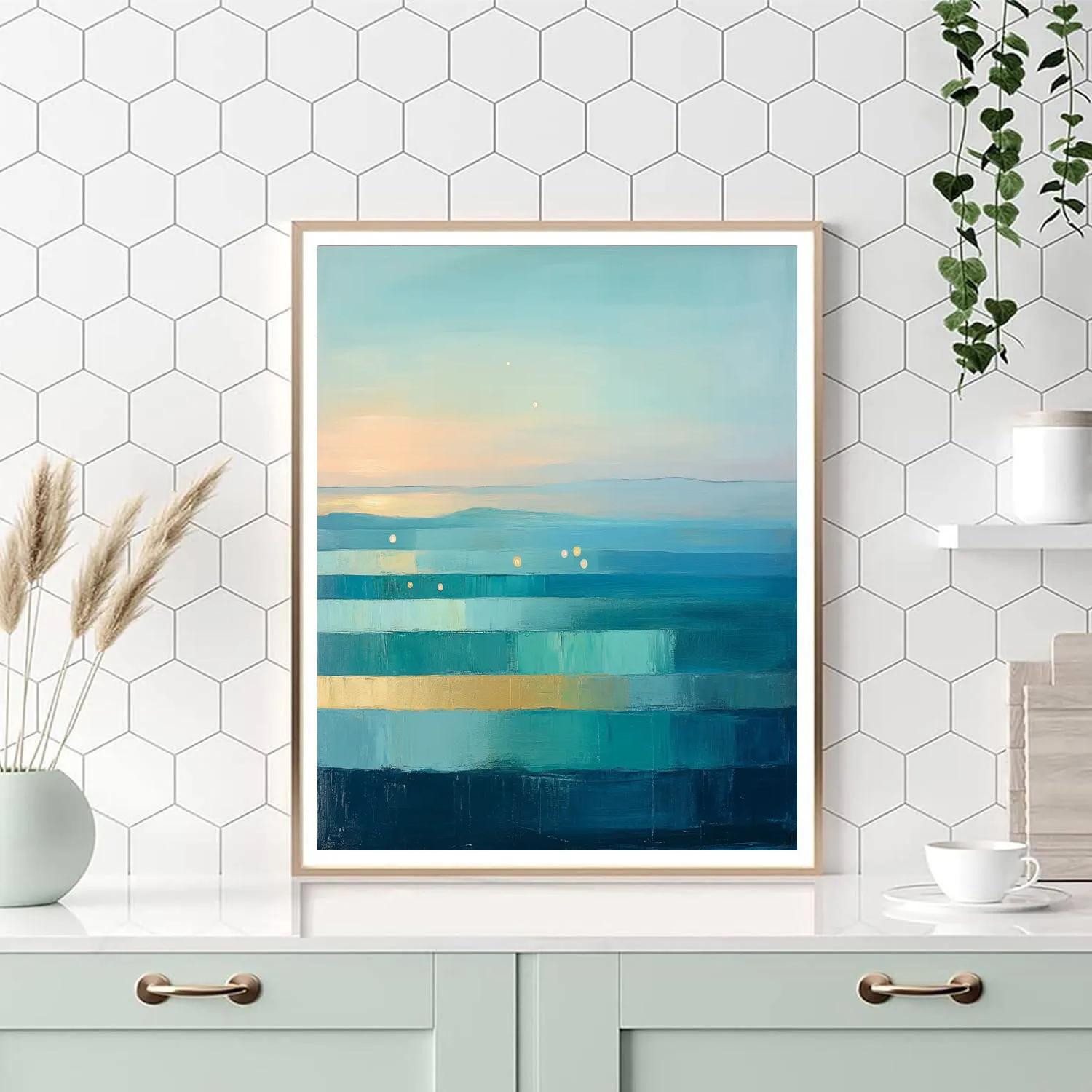 Paul Cézanne Inspired Celestial Terraced Skies Numbered painting kits