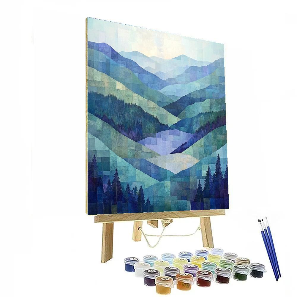 Paul Cézanne Inspired Chromatic Valley Of Mist Paint by numbers kits
