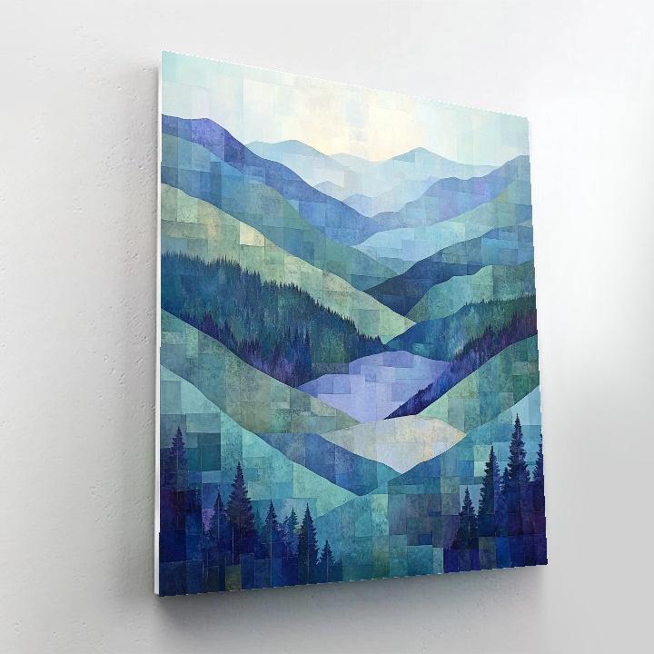 Paul Cézanne Inspired Chromatic Valley Of Mist Paint by numbers kits