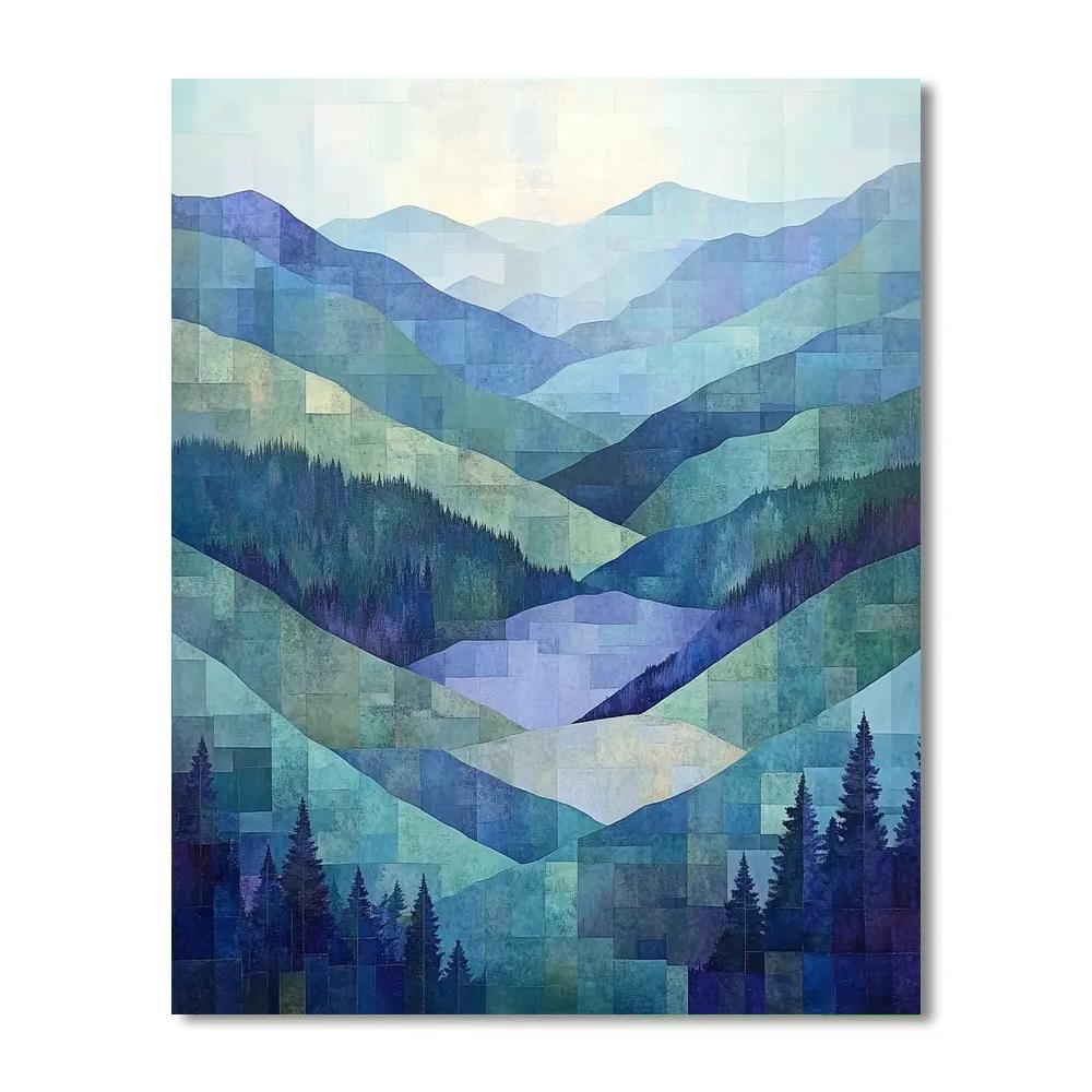 Paul Cézanne Inspired Chromatic Valley Of Mist Paint by numbers kits