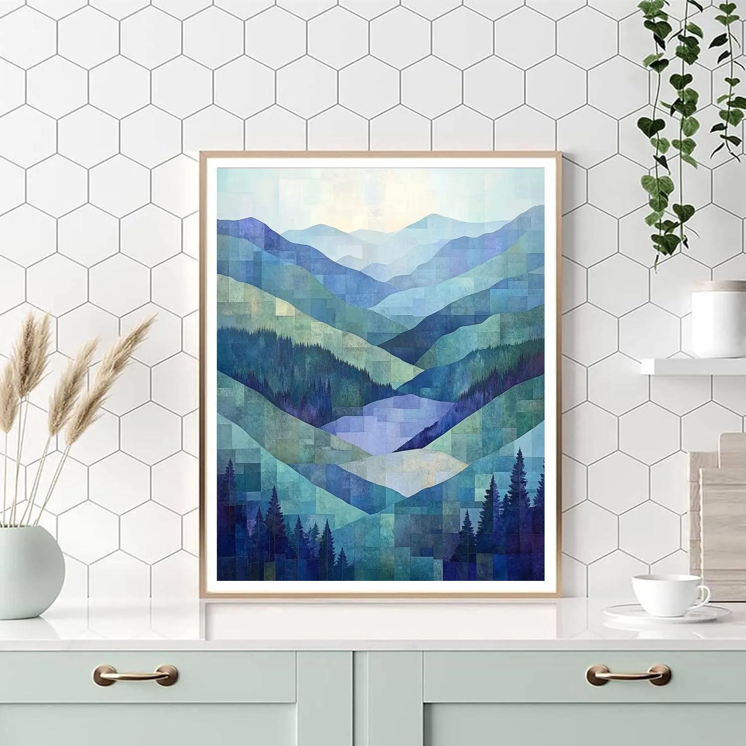 Paul Cézanne Inspired Chromatic Valley Of Mist Paint by numbers kits
