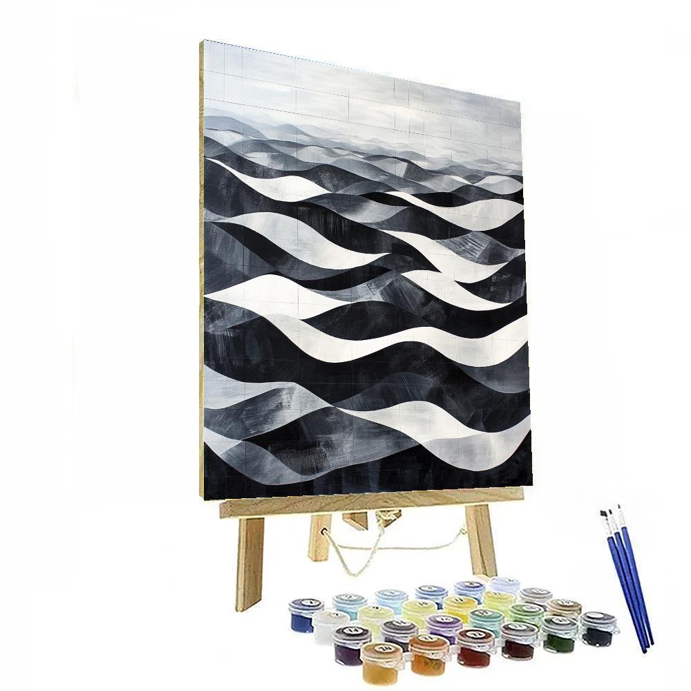 M.C. Escher Inspired Fractal Tidal Currents Painting by numbers kit