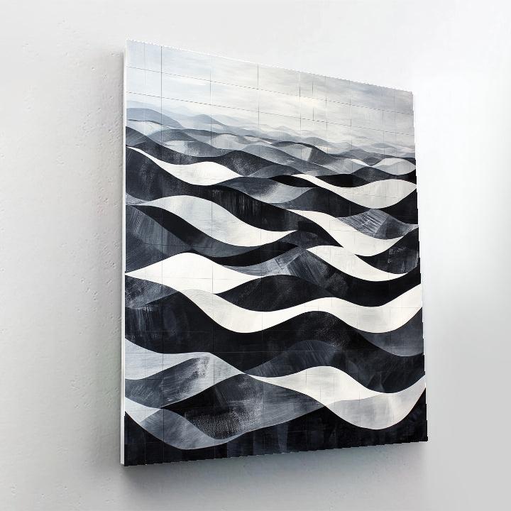 M.C. Escher Inspired Fractal Tidal Currents Painting by numbers kit