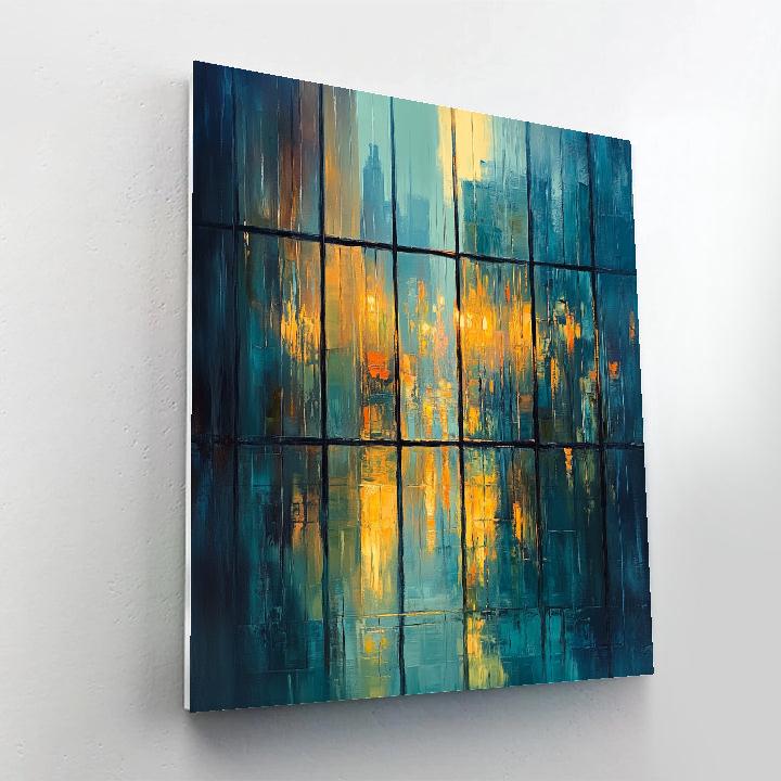 Edgar Degas Inspired Evening Rain On Atelier Windows DIY paint by numbers