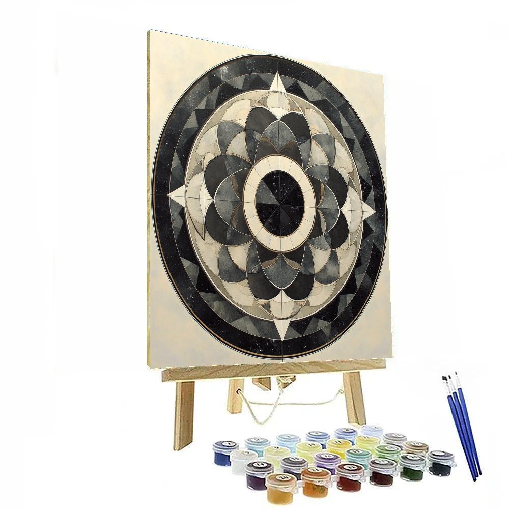 M.C. Escher Inspired Celestial Tessellation Orbits Painting by numbers kit