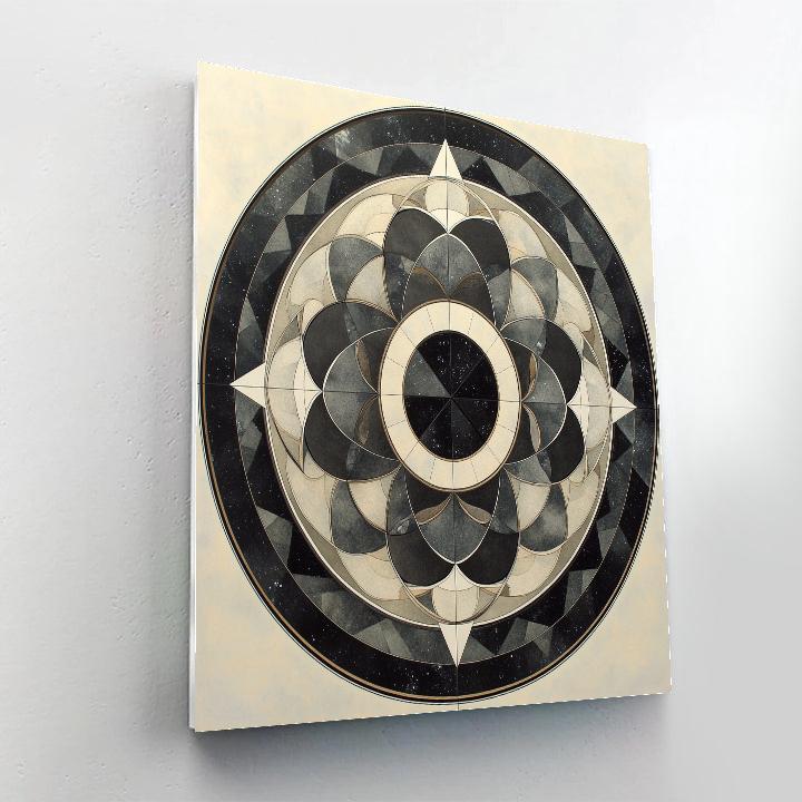 M.C. Escher Inspired Celestial Tessellation Orbits Painting by numbers kit