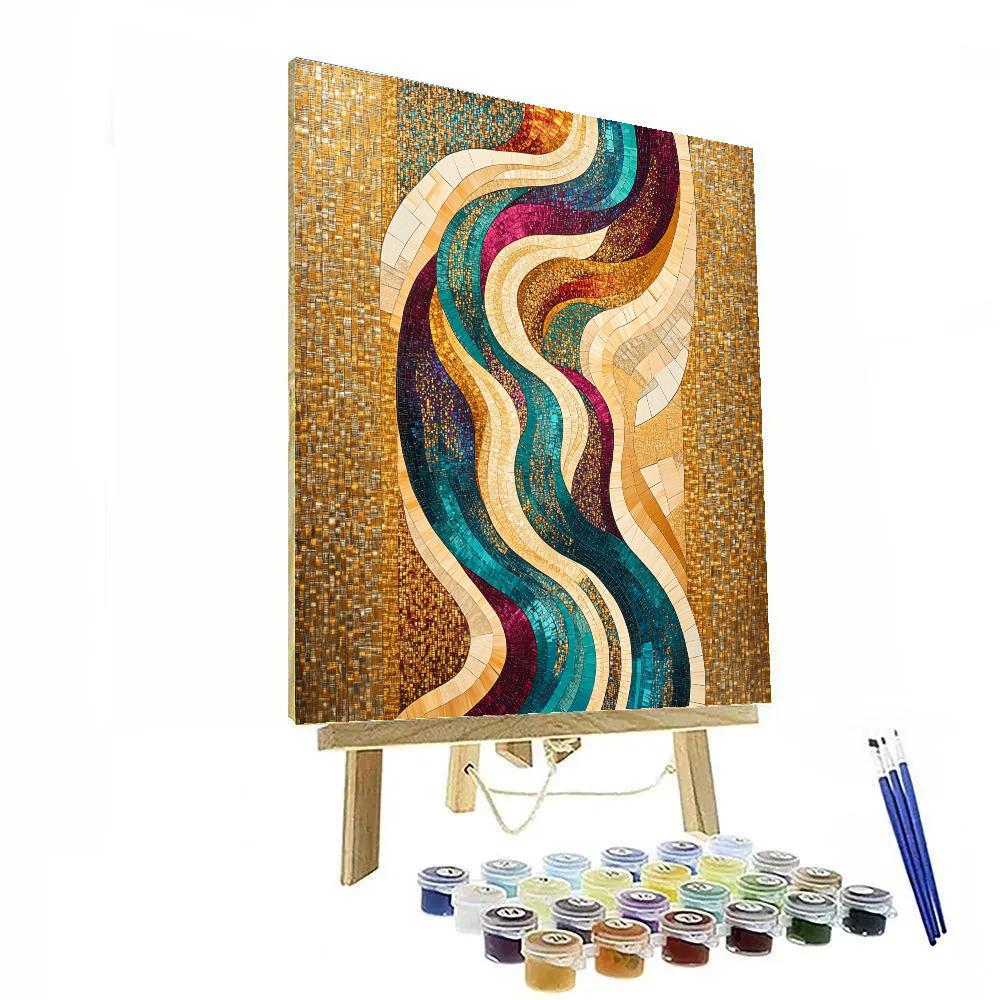 Gustav Klimt Inspired River Of Time Painting by numbers kit