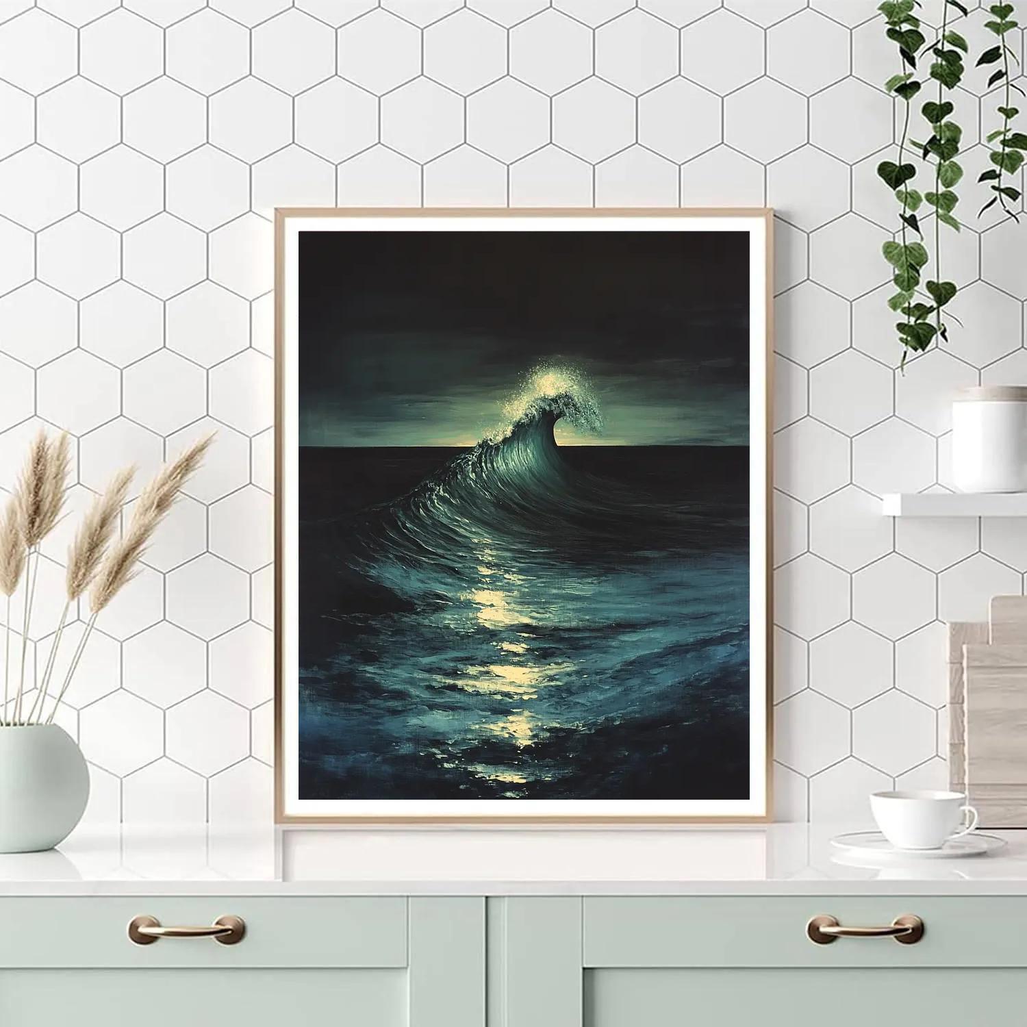 Caravaggio Inspired Planetary Tide paint by numbers