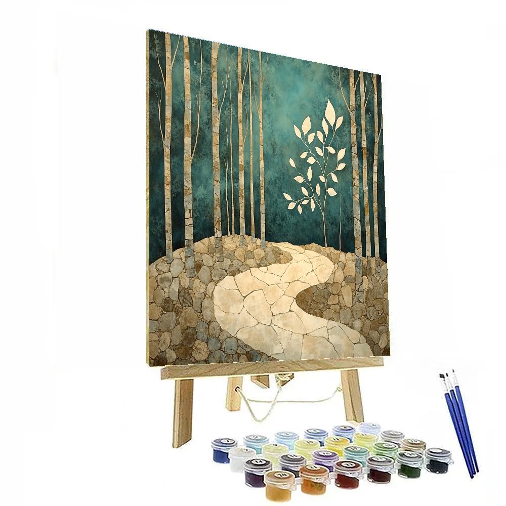 Max Ernst Inspired Whispering Fossil Forest paint by numbers