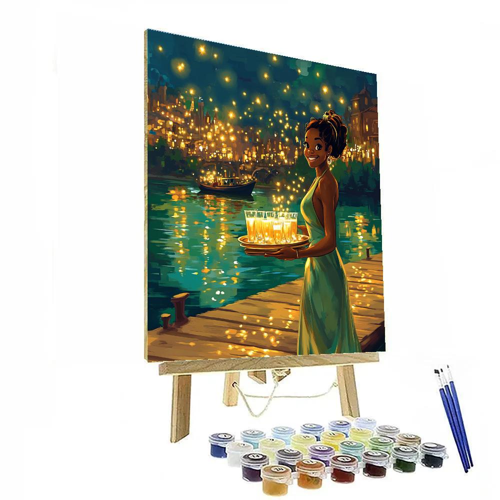 Tiana Riverside Jazz Evening Disney Inspired Painting by numbers kit