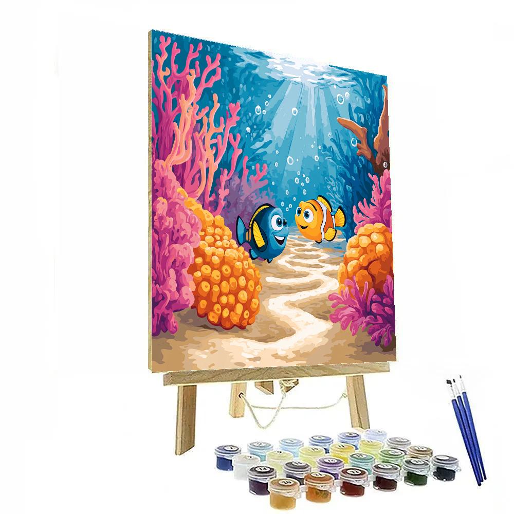 Dory And Nemo Coral Maze Adventure Disney Inspired DIY paint by numbers