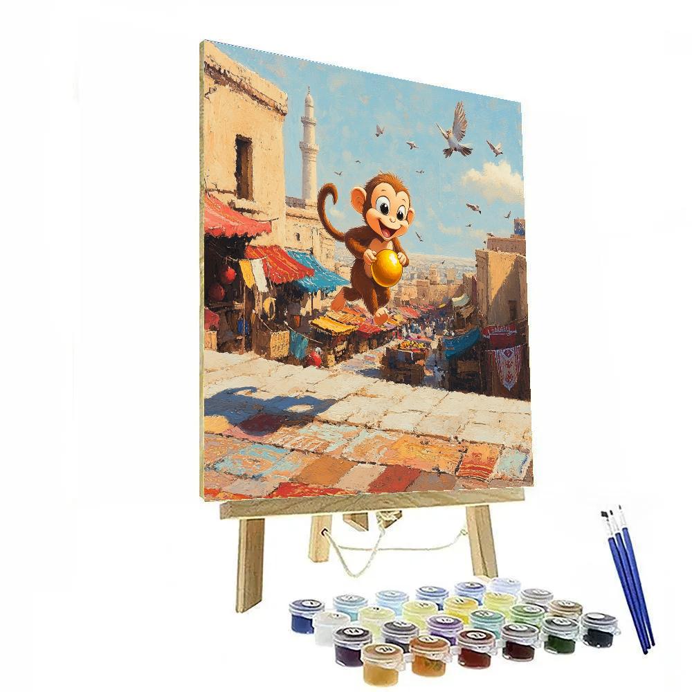 Abu Marketplace Rooftop Dash Disney Inspired Numbered painting kits