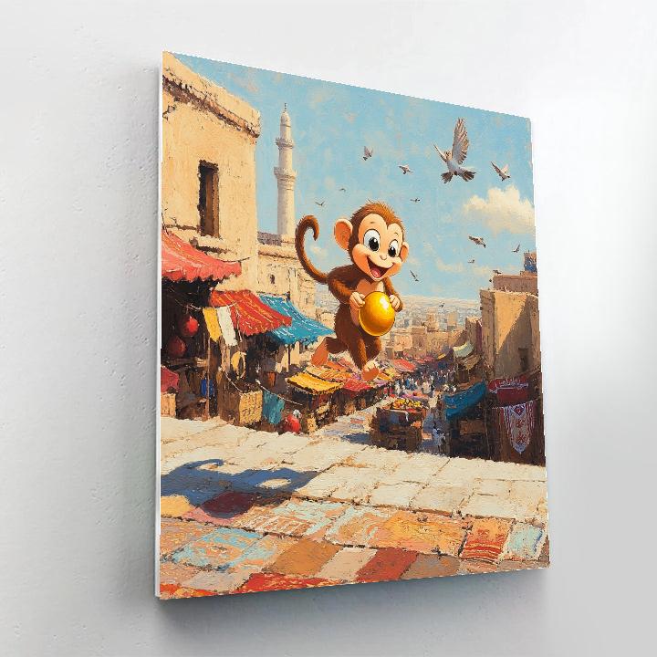 Abu Marketplace Rooftop Dash Disney Inspired Numbered painting kits