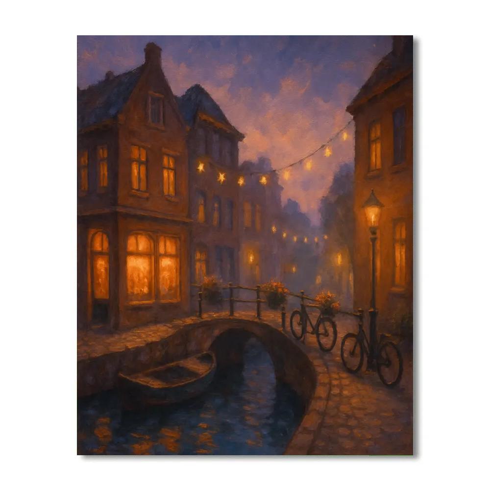 Twilight Canal Corner paint by numbers
