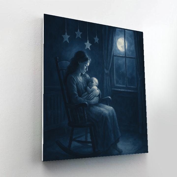 Midnight Nursery Star Wishes paint by number