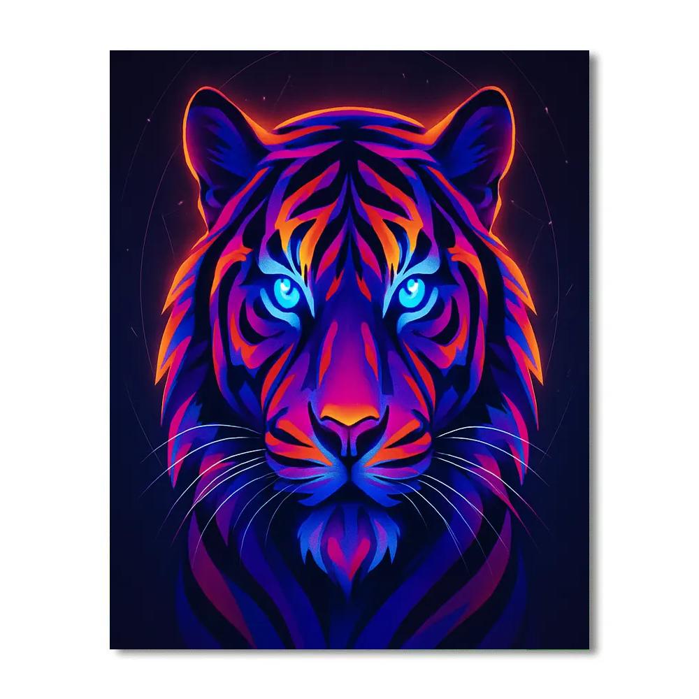 Stellar Stripes Tiger Paint by numbers kits