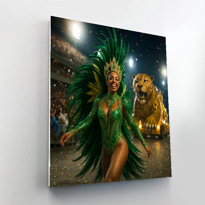 Rio Carnival Samba Parade At Sambadrome Numbered painting kits