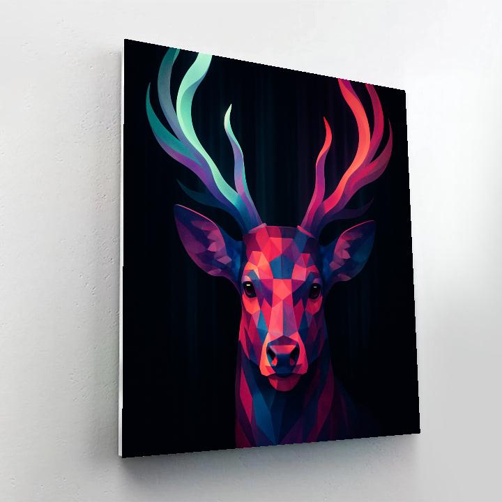 Aurora Antlers Deer paint by numbers