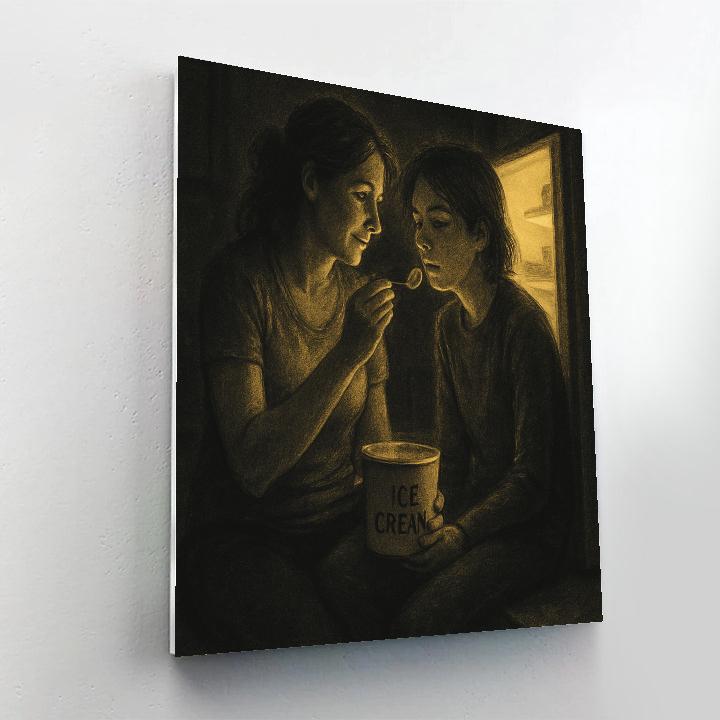 Nighttime Kitchen Snack Confession painting number kit