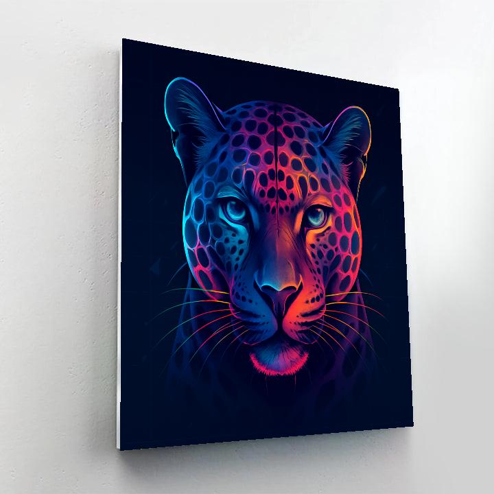 Quantum Spots Leopard Number painting