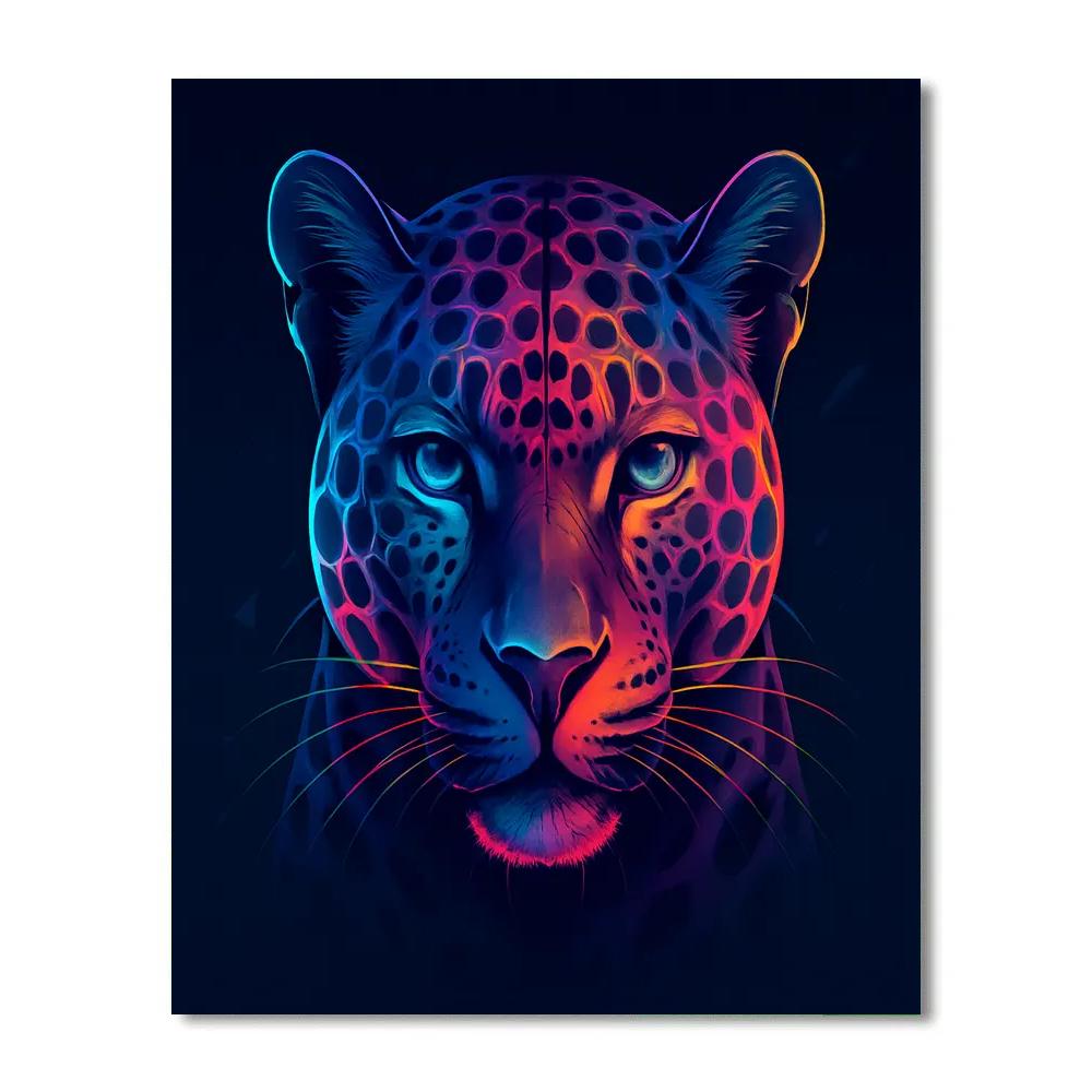 Quantum Spots Leopard Number painting