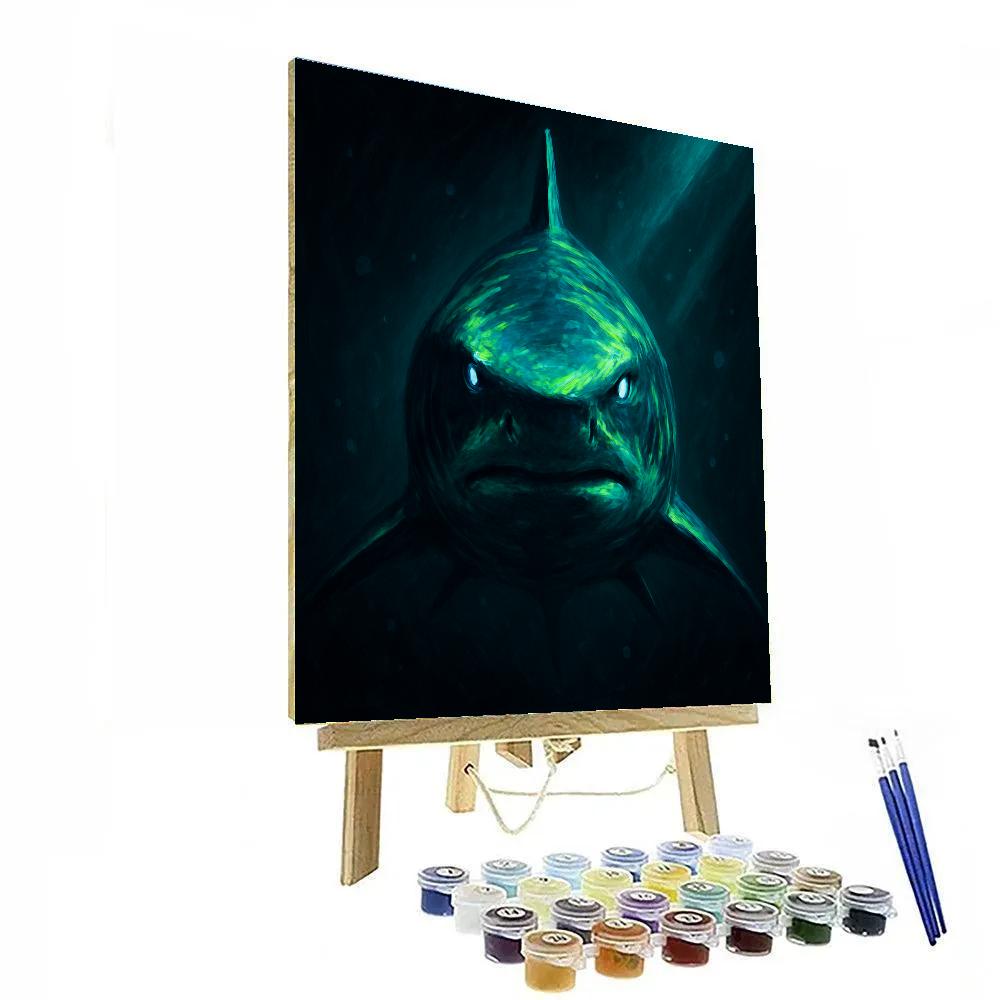 Luminous Depths Shark paint by numbers