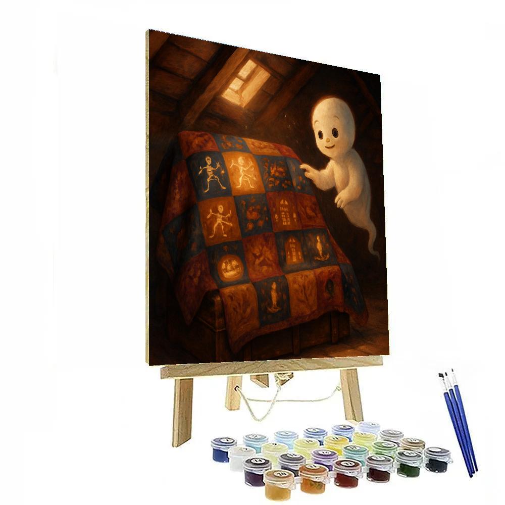 Haunted Attic Quilt Of Living Seasons Numbered painting kits