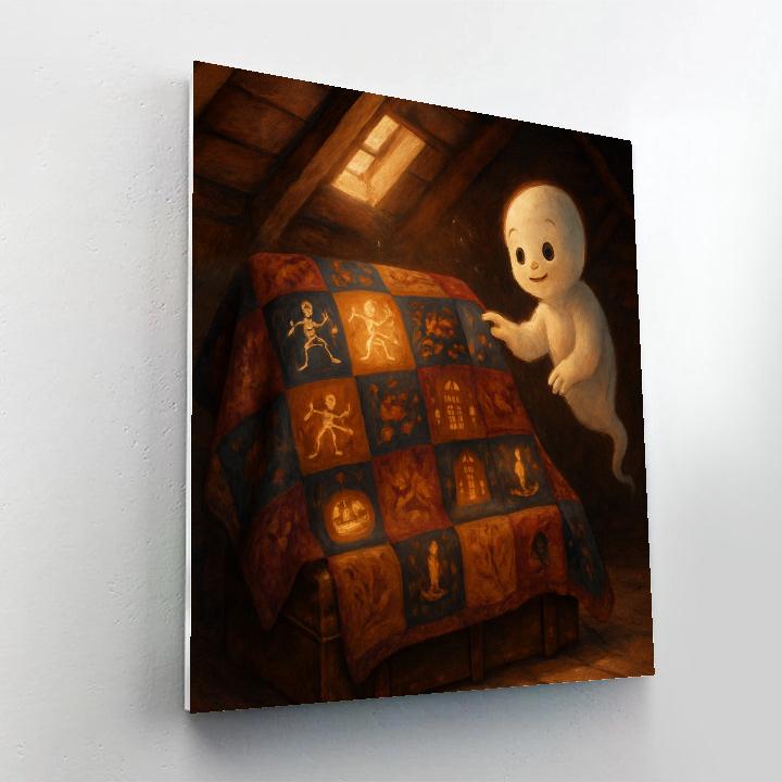 Haunted Attic Quilt Of Living Seasons Numbered painting kits