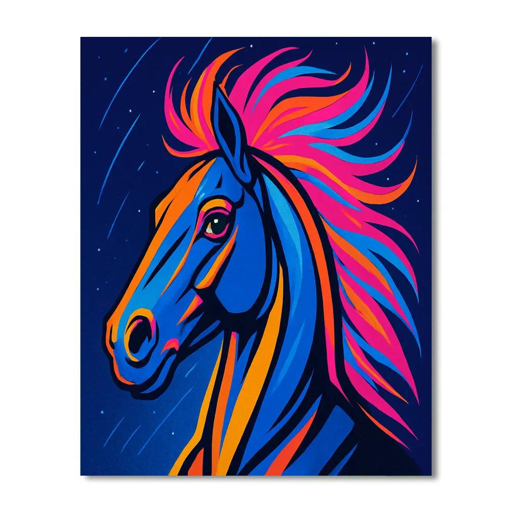 Celestial Run Horse DIY paint by numbers