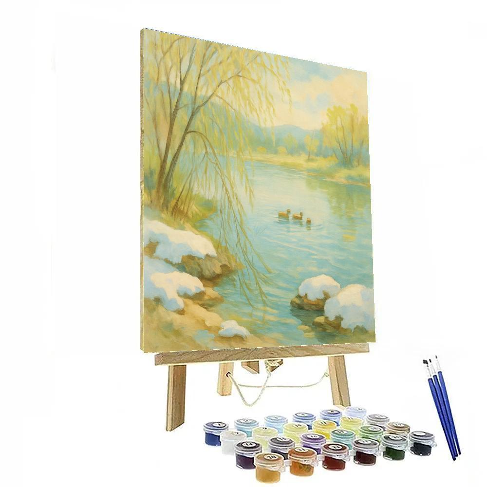Spring Thaw At Willowbend Lake Paint by numbers kits