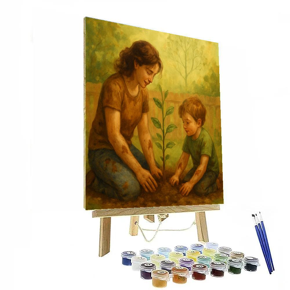 Planting A Memory Tree With Mom Numbered painting kits