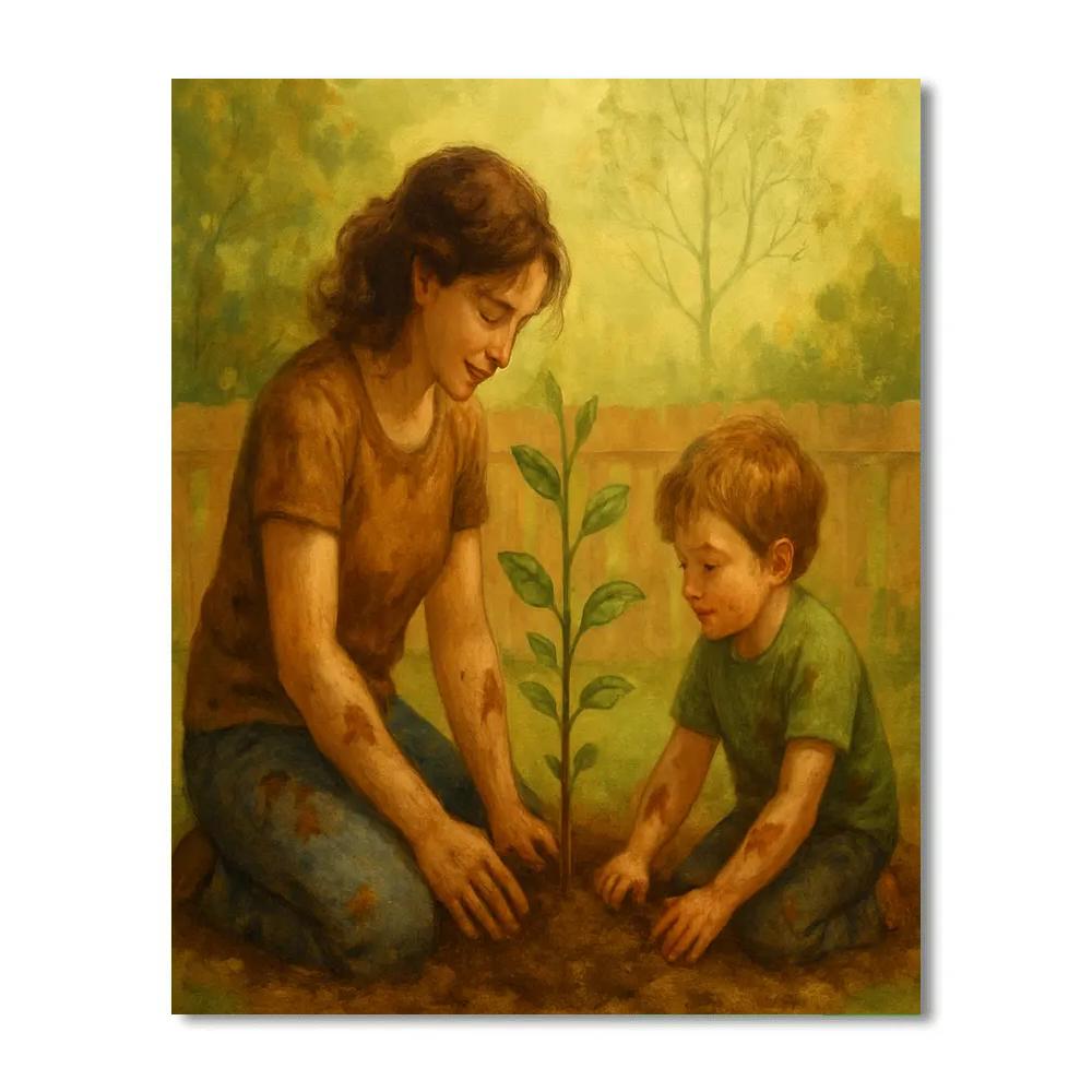 Planting A Memory Tree With Mom Numbered painting kits