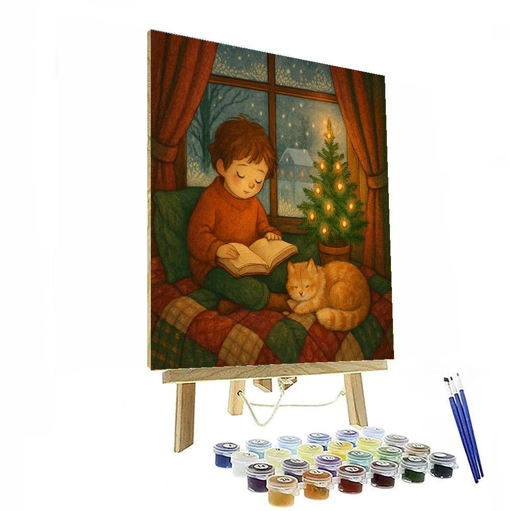 Window Seat Christmas Storytime Paint by numbers kits