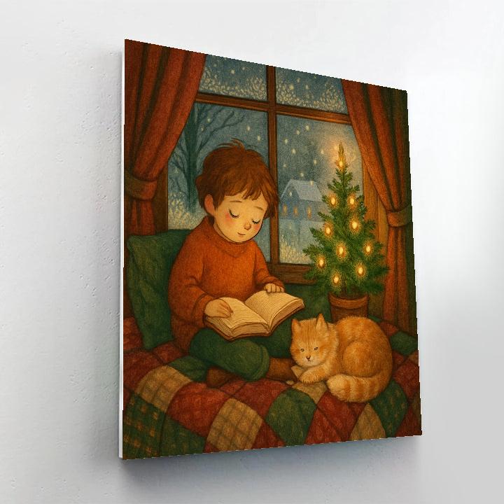 Window Seat Christmas Storytime Paint by numbers kits