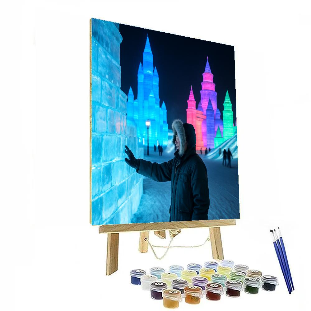 Harbin Ice And Snow Festival Night Sculptures painting number kit