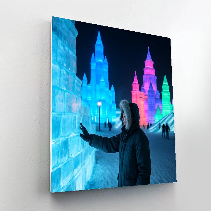 Harbin Ice And Snow Festival Night Sculptures painting number kit