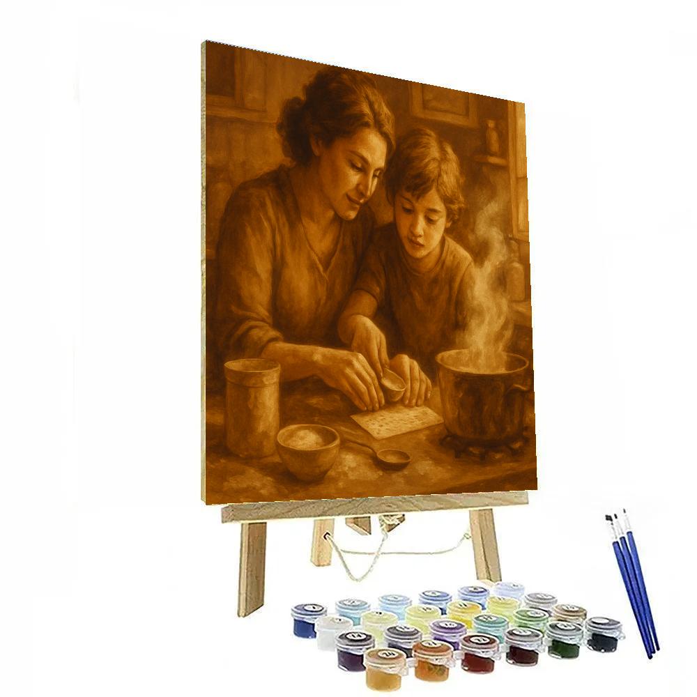Kitchen Recipe Heritage With Mom Painting by numbers kit