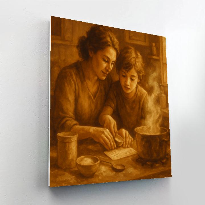 Kitchen Recipe Heritage With Mom Painting by numbers kit