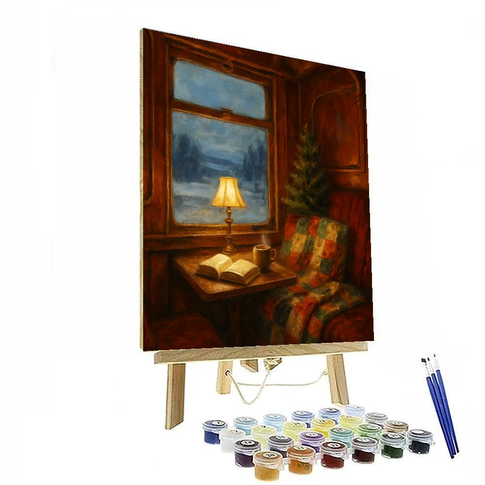 Cozy Train Car Reading Corner paint by color