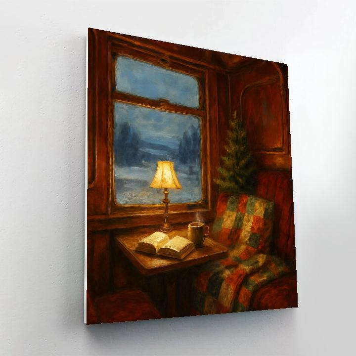 Cozy Train Car Reading Corner paint by color